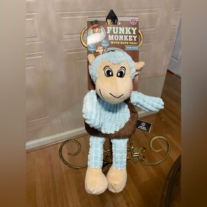 Dog Toy - Blue and Brown